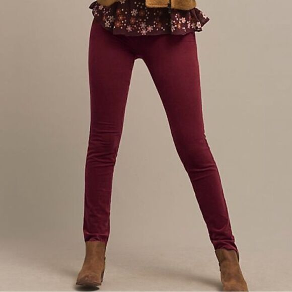 Anthropologie Pilcro and the Letterpress Fine Waled Cranberry Corduroy Pant | 25 - Picture 16 of 16